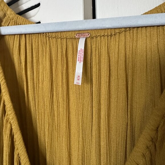 Free People Dixie Maxi Dress in Mustard Yellow, size M - Picture 5 of 7